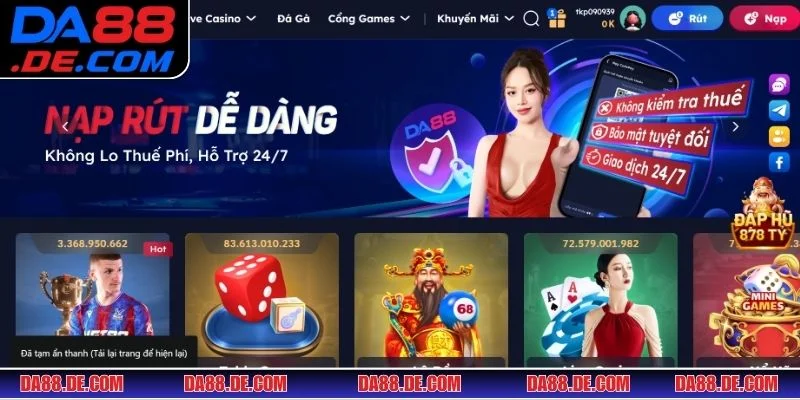 Hệ thống nạp tiền DA88 tự động hóa giúp loại bỏ thời gian chờ đợi không cần thiết